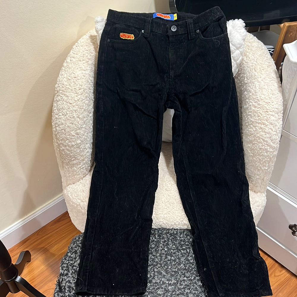 Empyre Relax Black Corduroy Pants Mens Size 26 Actual 28x26)